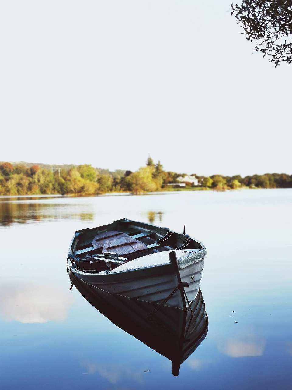boat, lake, travel, vessel, exploration, nature, outdoors, ireland, rowboat, water